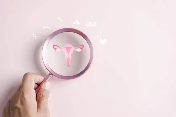 Lupa mostrando una pelvis rosa